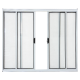 Janela 4 Folhas 100x120cm Alumínio Branco Elegance ALIANCE