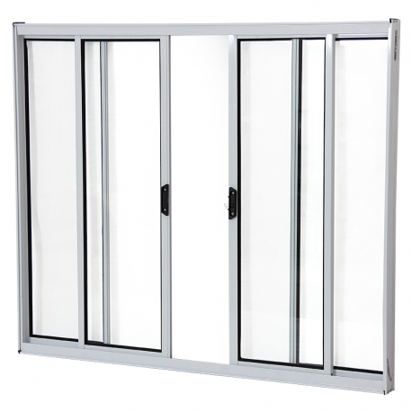 Janela 4 Folhas 100x120cm Alumínio Branco Elegance ALIANCE