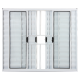 Veneziana 6 Folhas 100x150cm com Grade Alumínio Branco Elegance ALIANCE