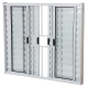 Veneziana 6 Folhas 100x150cm com Grade Alumínio Branco Elegance ALIANCE