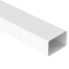 Condutor Retangular Barra com 3m 100x65mm Aquapluv Style PVC Branco TIGRE