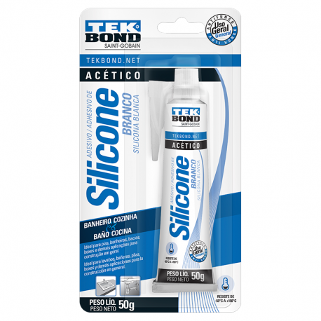Silicone Acético 50g Branco TEK BOND