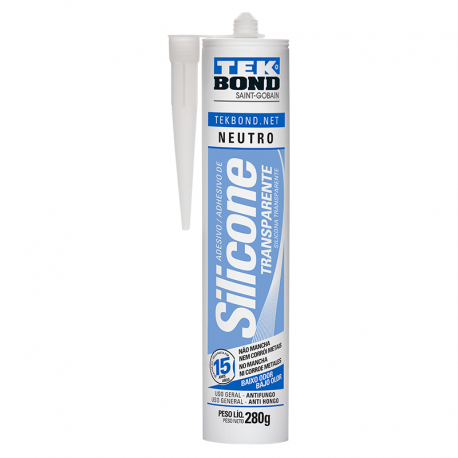 Silicone Neutro 280g Transparente TEK BOND