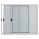 Veneziana 3 Folhas 100x120cm Alumínio Branco Elegance ALIANCE