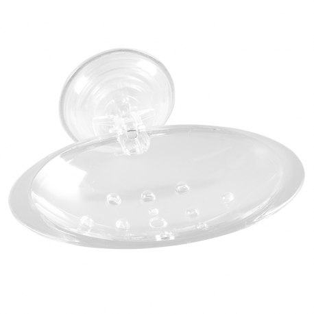 Saboneteira De Parede Cristal com Ventosa AV/SAB Cristal ASTRA