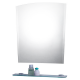 Espelho 50x70cm Cris-Belle Bisotê com Prateleira 259-3 CRIS-METAL