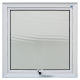 Janela Maxim-Ar 1 Folha 60x60cm Sem Grade Alumínio Branco M1 JAP