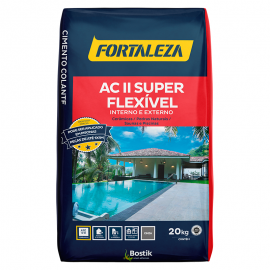 Argamassa Super Flexível ACII Interna e Externa 20kg Cinza FORTALEZA