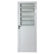 Porta Basculante 210x80cm Direita Alumínio Branco Absolut ALIANCE