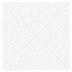 Porcelanato 72x72cm Classic White Deco AR72056 Acetinado Extra VIA ROSA
