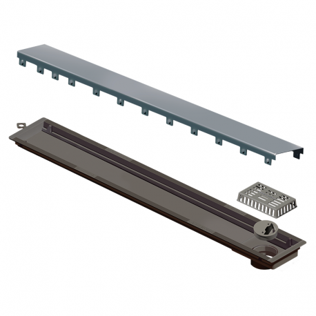 Ralo Linear Sifonado Versatile com Tampa Inox 75cm ELLEVE