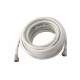 Conjunto de Cabo Coaxial RG59 47% Branco com 3m 7289 INTERNEED