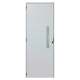 Porta Lambril 210x90cm Esquerda com Fechadura e Puxador Alumínio Branco ALIANCE