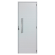 Porta Lambril 210x90cm Direita com Fechadura e Puxador Alumínio Branco ALIANCE