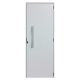 Porta Lambril 210x80cm Direita com Fechadura e Puxador Alumínio Branco ALIANCE