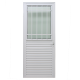 Porta Social com Postigo 215x80cm Esquerda Caribe Max Alumínio Branca PSP JAP