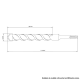 Broca Sds Plus 6x50x110mm 43148105 TRAMONTINA