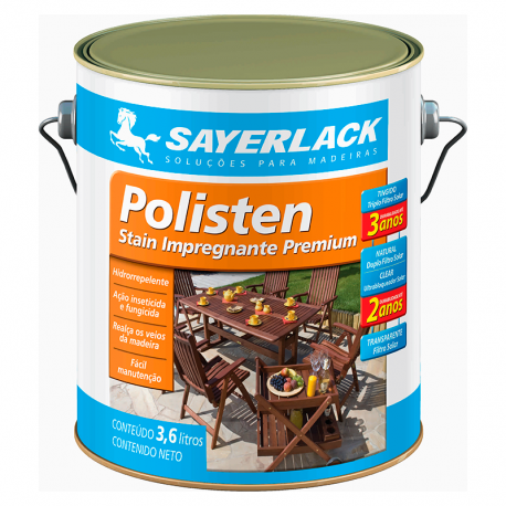 Polisten Stain Impregnante Premium Mogno 3,6L SAYERLACK