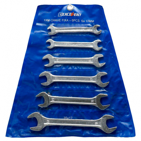 Jogo de Chave Fixa com 6pç Excellent 6 a 17mm MARBERG