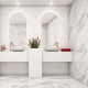 Porcelanato 121x121cm Master Calacata Premium Lux P121000 Extra EMBRAMACO