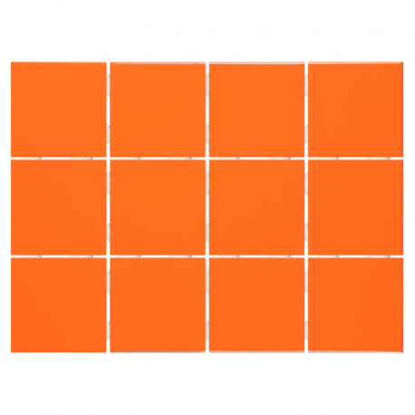 Revestimento 10x10cm Telado Laranja 1410 Extra STRUFALDI