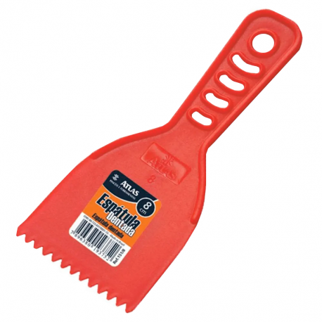 Espátula Plástica Dentada 8cm 151/08 ATLAS