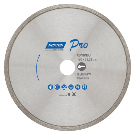 Disco Diamantado 7" Pro Continuo NORTON