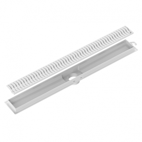 Ralo Linear com Grelha ABS 50cm Branco TIGRE