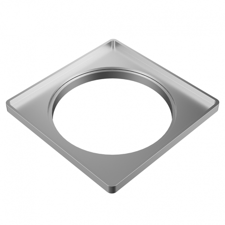 Porta Grelha Quadrada 6'' 150mm PVC Prata TIGRE