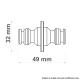 Conector para Engate Rápido 78503000 TRAMONTINA