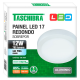 Painel LED Sobrepor 17 Redondo 12W Bivolt 6500K Luz Branca 15070114 TASCHIBRA