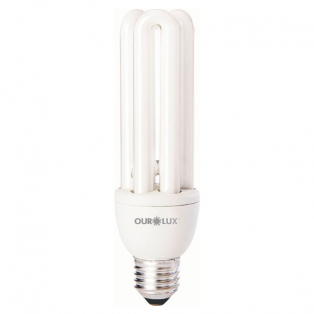 Lâmpada Eletrônica Fluorescente 3U 20W 220V Luz Branca OUROLUX