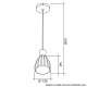 Pendente Mooca 13x100cm Cobre 149250011 STARTEC
