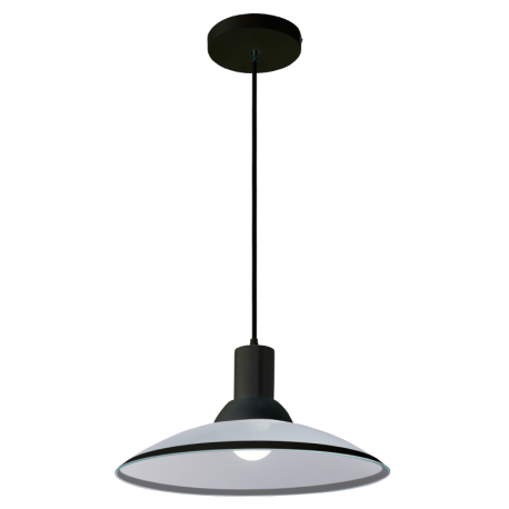 Pendente Ice Vidro 30x120 Branco e Preto STARTEC