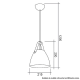 Pendente RPX Mini 21,5x120cm com Couro Cobre 149260056 STARTEC
