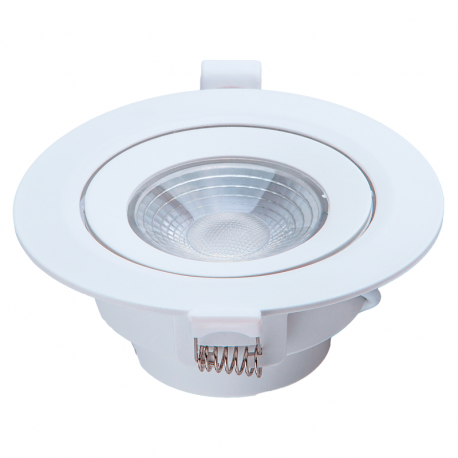 Spot Cob LED Polipropileno Redondo 12W Bivolt Luz Branca 148160041 STARTEC