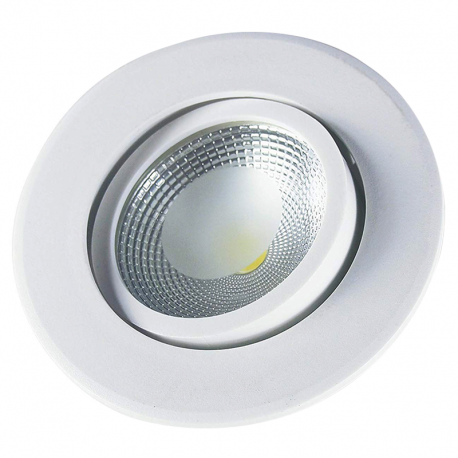 Spot Cob LED Polipropileno Redondo 12W Bivolt Luz Amarela 148160040 STARTEC