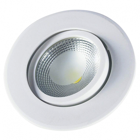 Spot Cob LED Polipropileno Redondo 10W Bivolt Luz Amarela 149410022 STARTEC