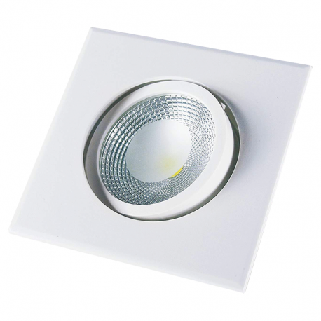 Spot Cob LED Polipropileno Quadrado 3W Bivolt Luz Amarela 149410025 STARTEC