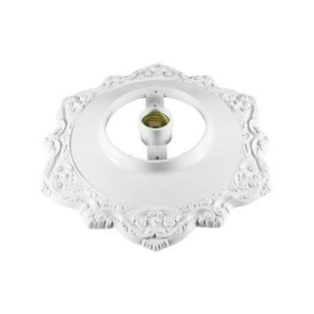 Plafonier Plástico com Soquete E-27 Branco 852102/500 PAVILONIS