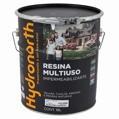 Resina Acrílica Concentrada Incolor Brilhante 18L HYDRONORTH