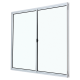 Janela 2 Folhas 100x120cm Alumínio Branco Elegance ALIANCE