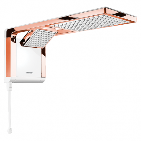 Chuveiro Acqua Duo Branco e Rose Gold 5500W 127V LORENZETTI