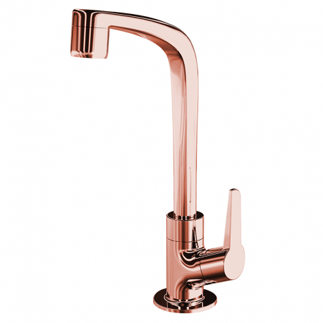 Torneira para Lavatório Bica Alta 1195 Flatt F71 Rose Gold LORENZETTI