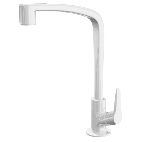 Torneira de Mesa para Cozinha 1167 Flatt F71 Branco LORENZETTI