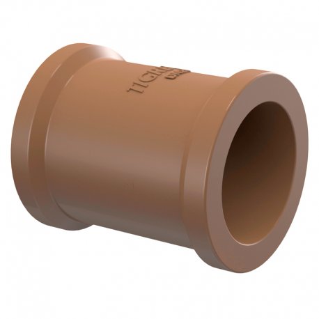 Luva 3'' 85mm Água PVC Marrom TIGRE