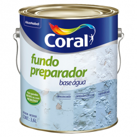 Fundo Preparador Base de Água 3,6L CORAL