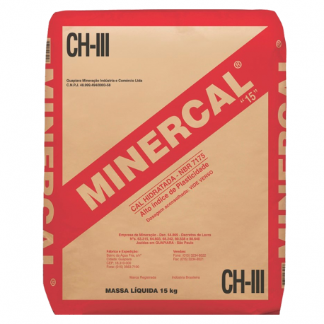 Cal Hidratada CH-III 15kg MINERCAL