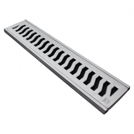 Conjunto Grelha com Porta Grelha Linha Leve Martelado 10x30cm COSTA NAVARRO