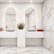 Porcelanato 82x82cm P82034 Calacata Premium Lux Plus Polido Extra EMBRAMACO